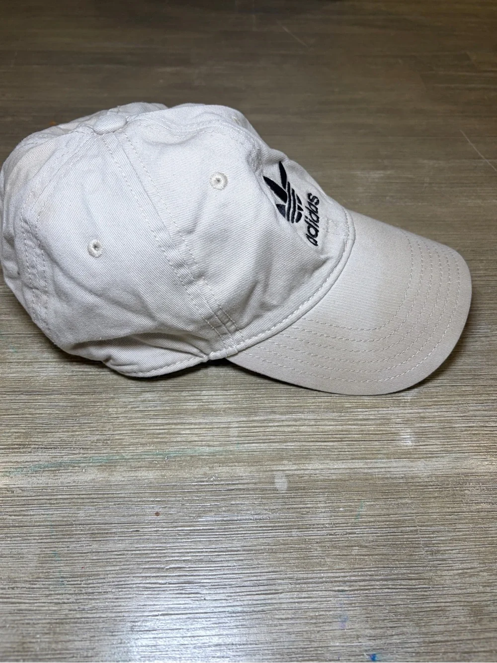 Adidas ceam khaki hat  with Black Trefoil Logo
